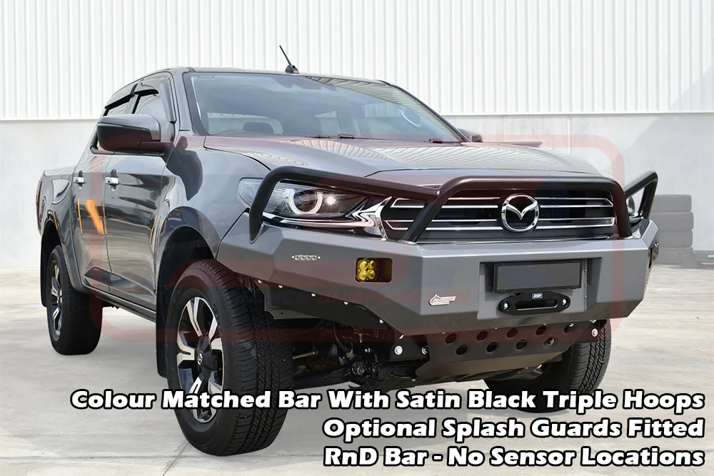 Mazda BT50 (2021-On) TF BT-50 2021-2024 Ambush Triple Hoop Bullbar - Image 4