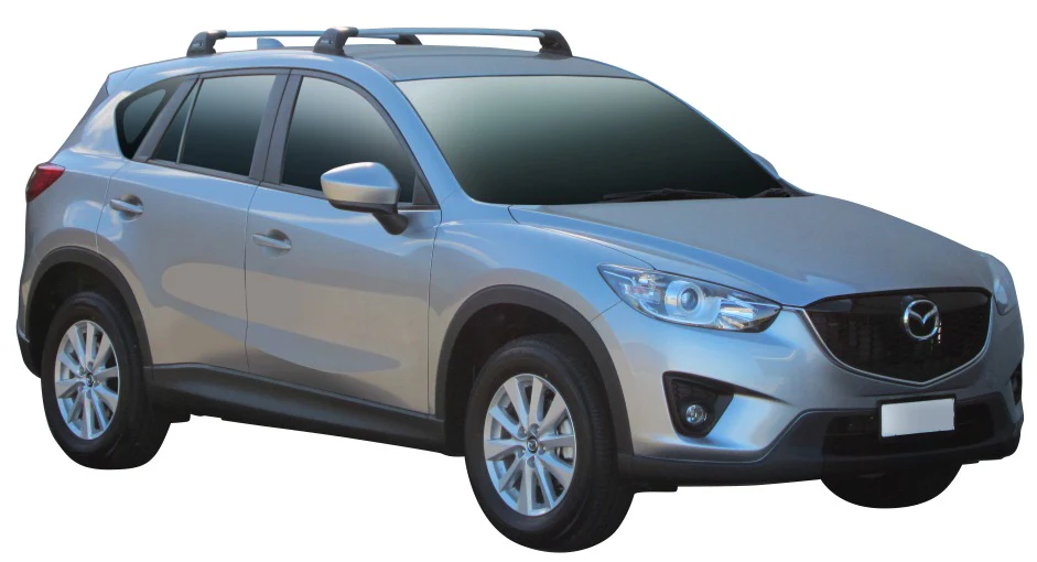 Mazda CX-5 (2012-2017) 5 Door SUV 2012 - Jan 2017 (Naked Roof) Aero FlushBar Yakima Roof Rack
