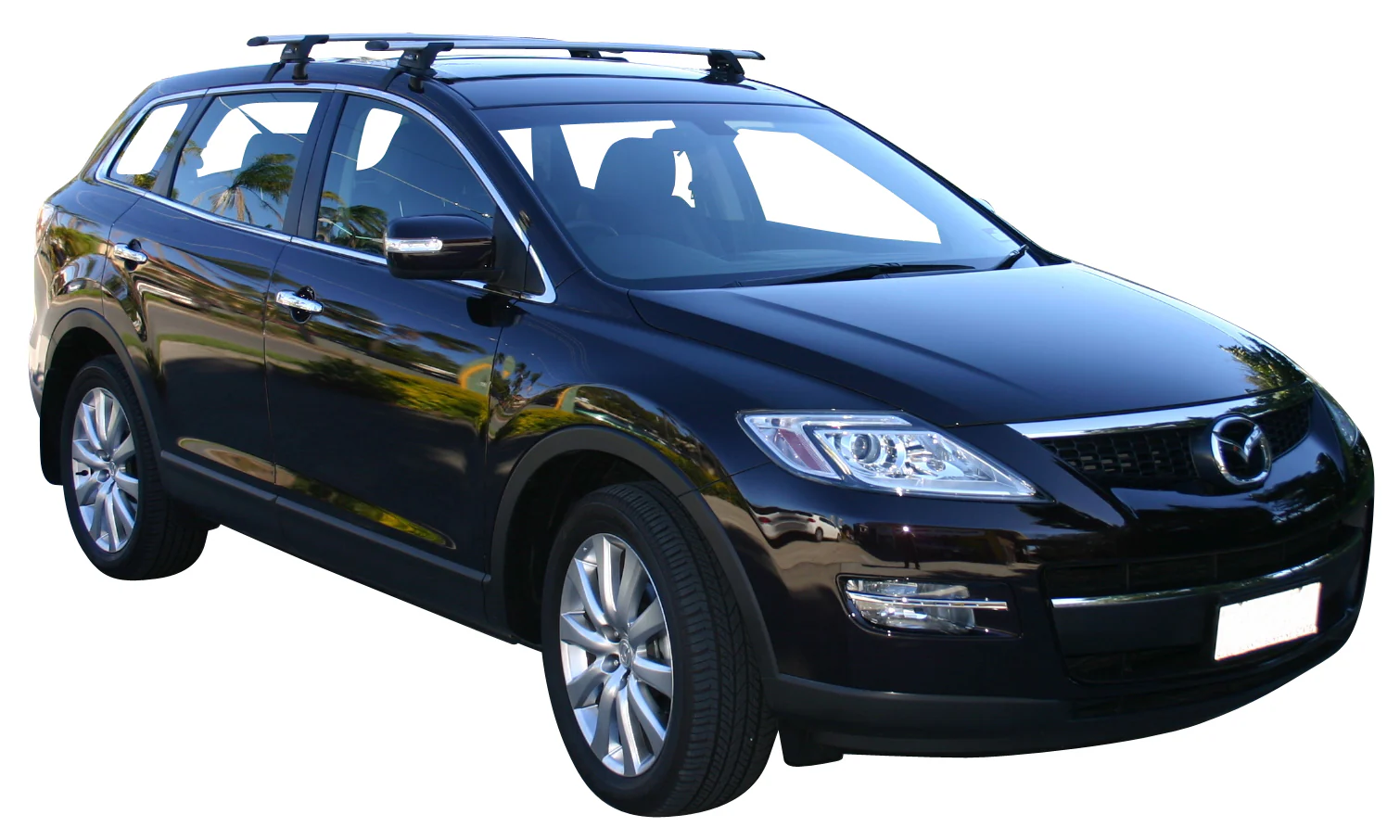Mazda CX-9 (2007-2016) 5 Door SUV 2007 - Jun 2016 (Naked Roof) Aero ThruBar Yakima Roof Rack