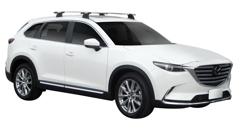 Mazda CX-9 (2016-2021) 5 Door SUV Jul 2016 - Oct 2021 (Naked Roof) Aero ThruBar Yakima Roof Rack