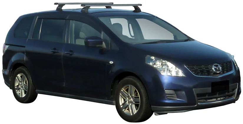 Mazda MPV (2006-2022) 5 Door MPV 2006 - 2022 (Naked Roof) Yakima HD Through Bar Yakima Roof Rack