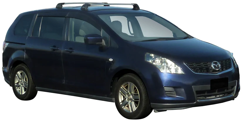 Mazda MPV (2006-2023) 5 Door MPV 2006 - 2023 (Naked Roof) Aero FlushBar Yakima Roof Rack