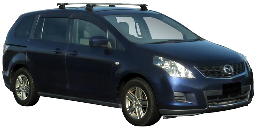 Mazda MPV (2006-2023) 5 Door MPV 2006 - 2023 (Naked Roof) Aero ThruBar Yakima Roof Rack