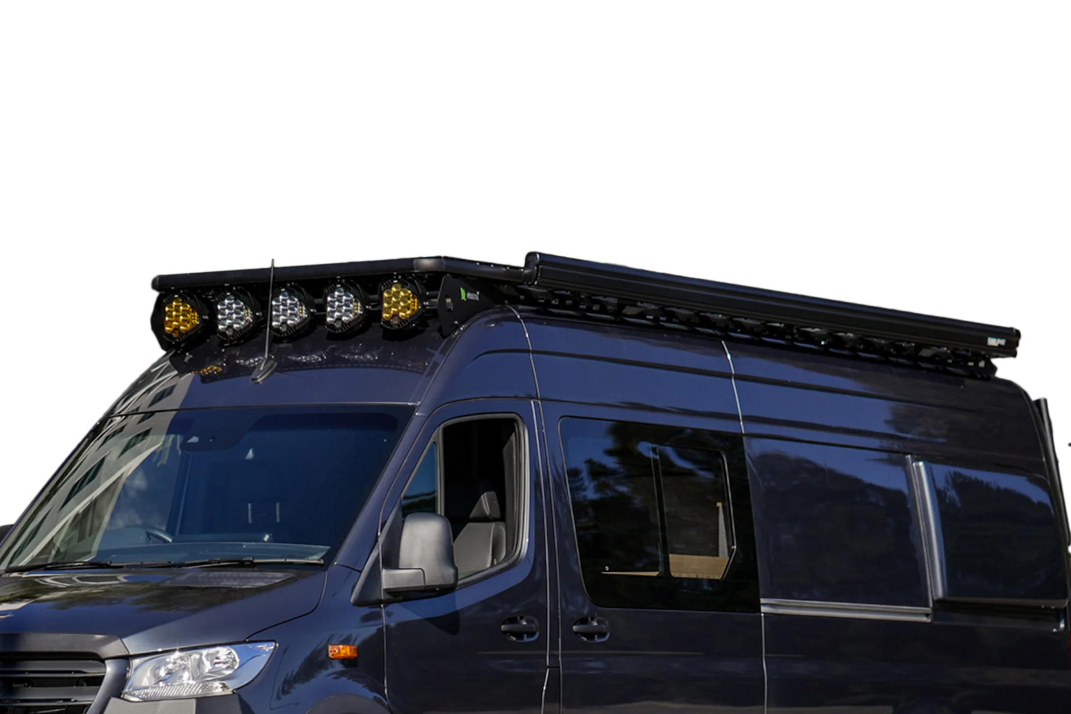 Mercedes-Benz LWB Sprinter High Roof Wedgetail Platform Roof Rack - Image 3