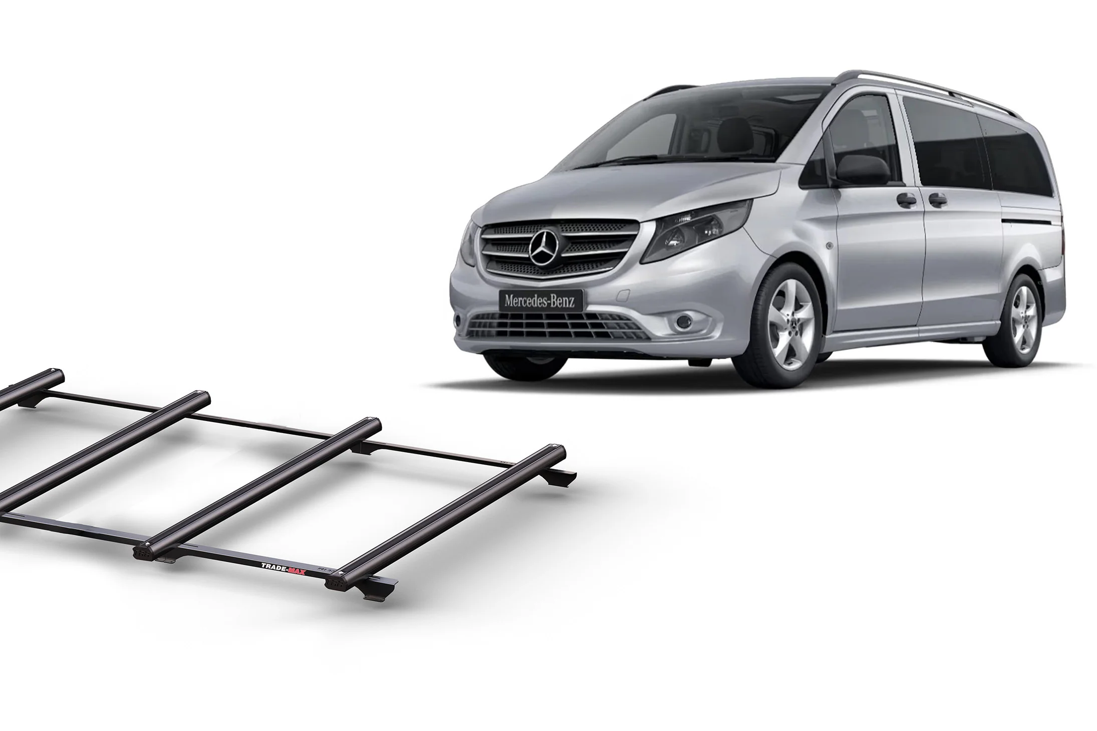 Mercedes Benz Vito LWB (02/04 – Current) Trademax Crossbars x 4 Wedgetail