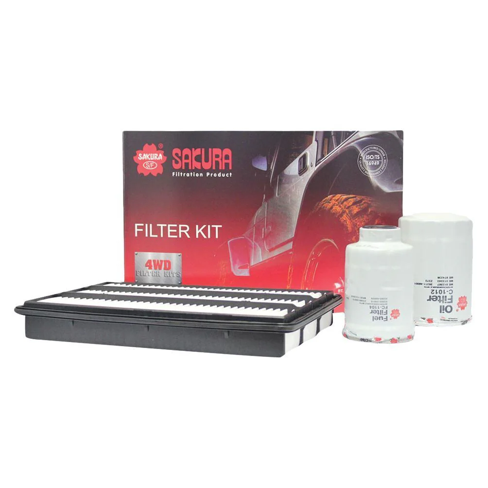 Mitsubishi Pajero (2006-2021) Sakura Filter Kit Oil Air Fuel Mitsubishi Pajero NS NT NW