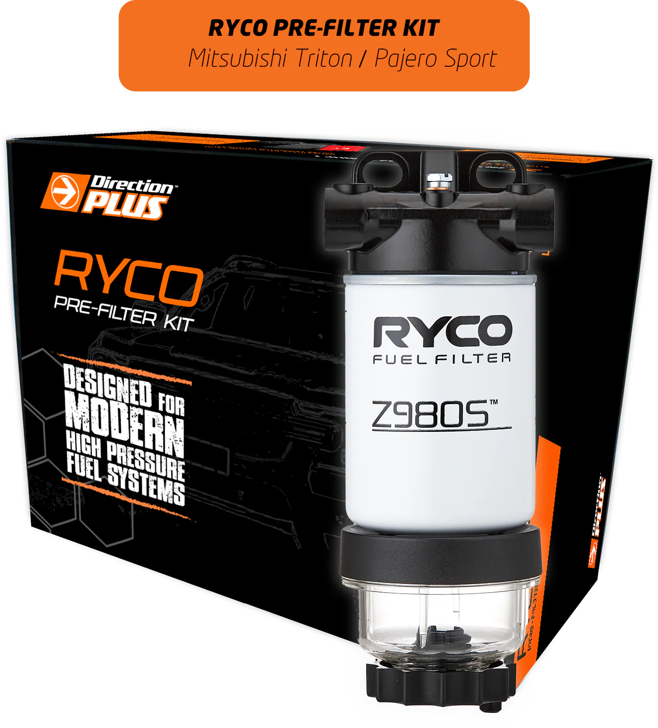 Mitsubishi Triton (2015 - 2021) MQ MR 2.4 TURBO DIESEL RYCO PRE-FILTER KIT - Image 2
