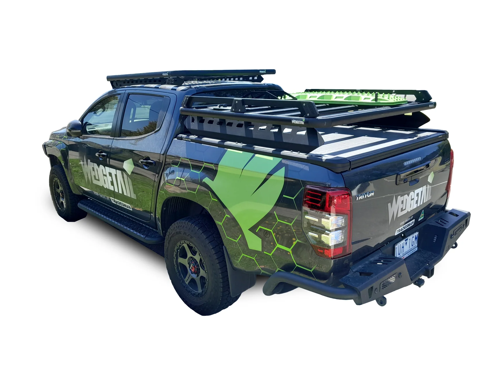 Mitsubishi Triton (2015-2024) MQ MR Dual Cab Wedgetail EGR Rolltrac Platform Rack