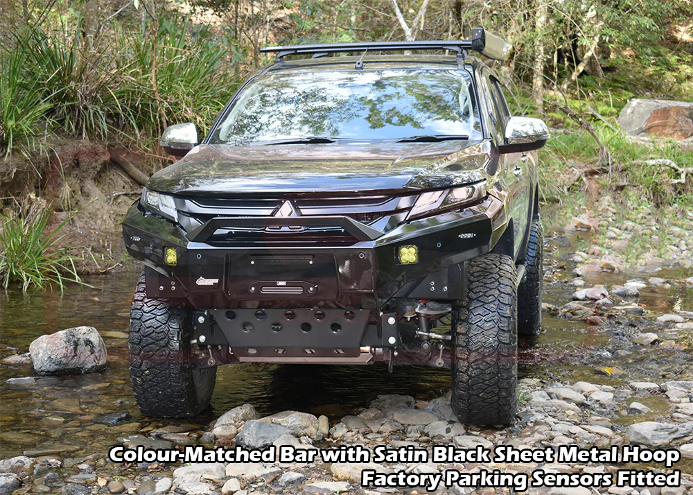 Mitsubishi TRITON MR Triton Ambush Sheet Metal Hoop Bullbar - Image 2