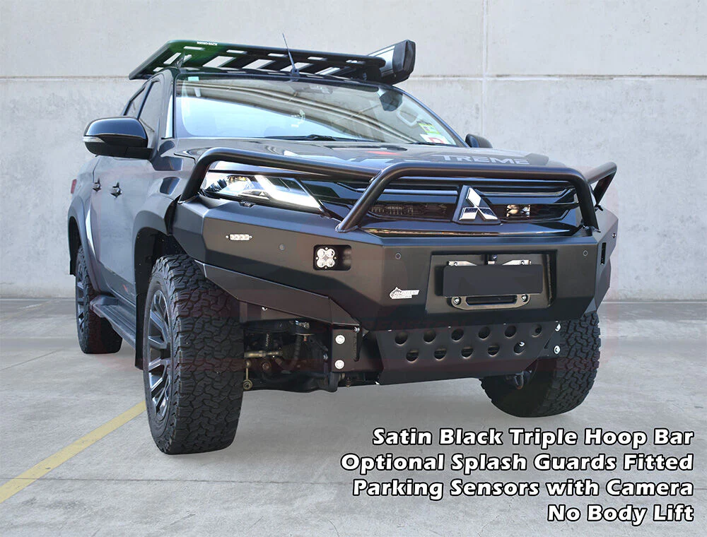 Mitsubishi TRITON MR Triton Ambush Triple Hoop Bullbar