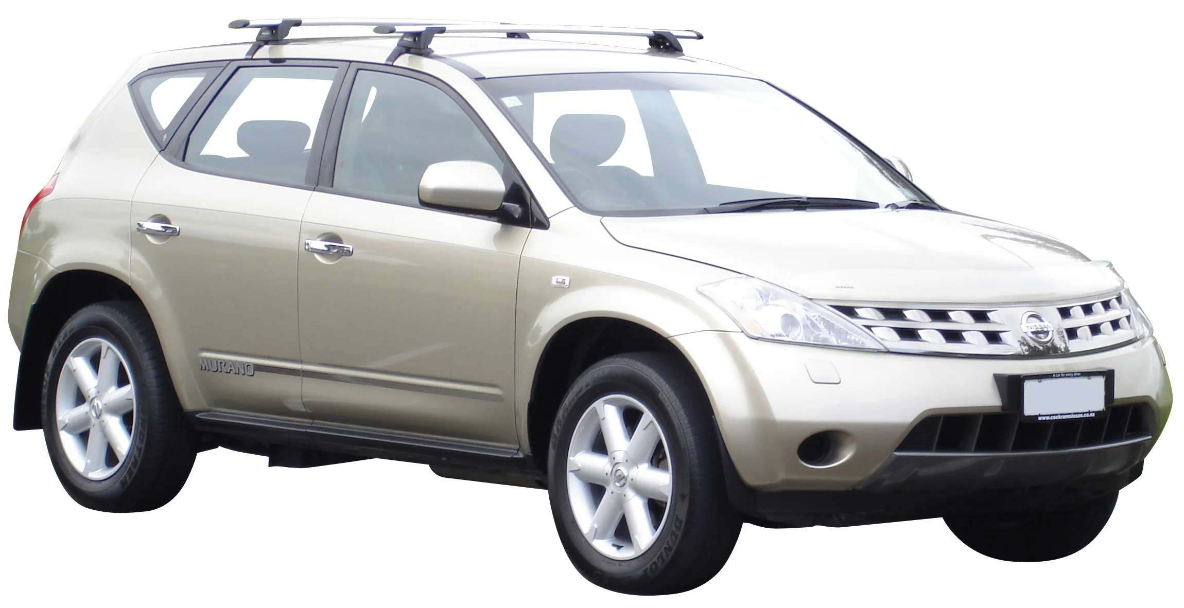 Nissan Murano (2005-2009) ST 5 Door SUV Aug 2005 - 2009 (Naked Roof) Aero ThruBar Yakima Roof Rack
