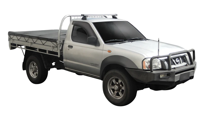 Nissan Navara (1997-2015) D22 Single Cab 2 Door Ute 1997 - 2015 (Naked Roof) Yakima HD Through Bar Yakima Roof Rack