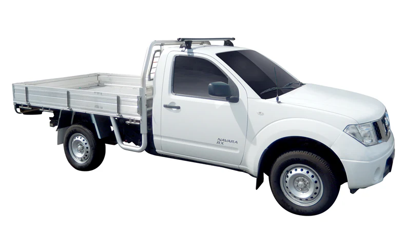 Nissan Navara (2005-2015) D40 Single Cab 2 Door Ute 2005 - 2015 (Naked Roof) Yakima HD Through Bar Yakima Roof Rack