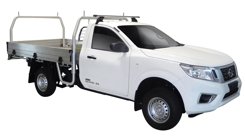 Nissan Navara (2015-2021) NP300 (D23) Single Cab 2 Door Ute Oct 2015 - Feb 2021 (Naked Roof) Yakima HD Through Bar Yakima Roof Rack