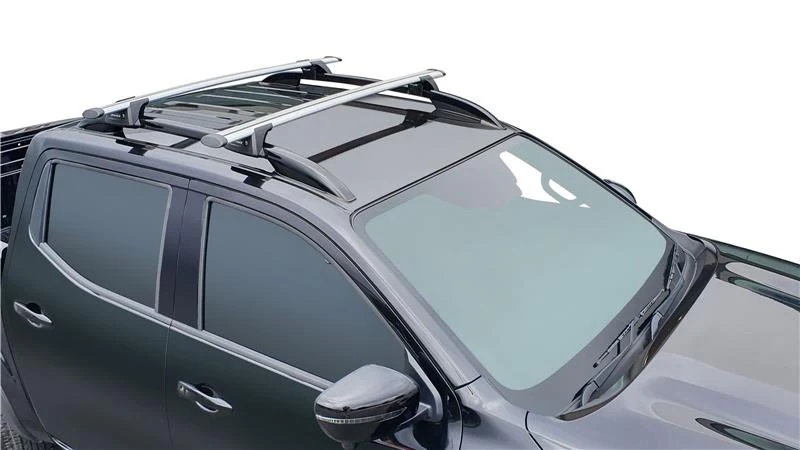 Nissan Navara (2021-2023) (D23) Dual Cab 4 Door Ute May 2021 - 2023 (Raised Rails) Aero ThruBar Yakima Roof Rack