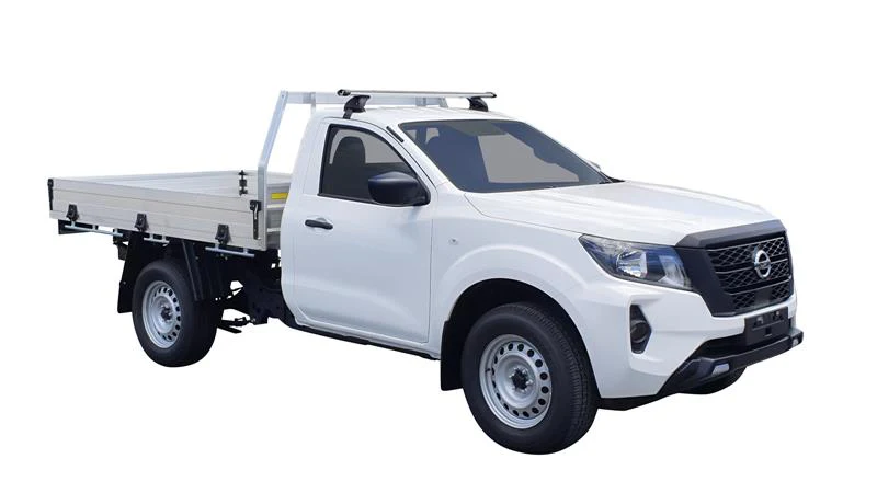 Nissan Navara (2021-2023) Single Cab 2 Door Ute Mar 2021 - 2023 (Naked Roof) Yakima HD Through Bar Yakima Roof Rack