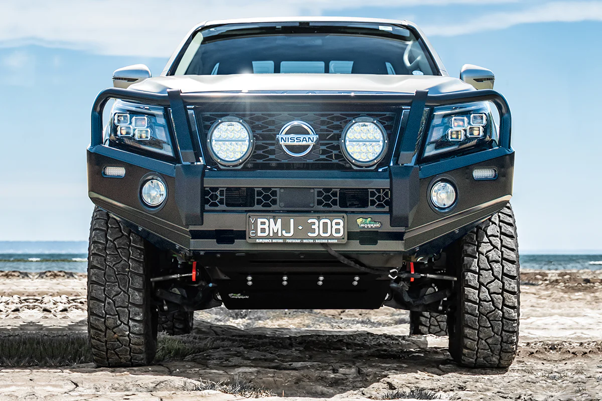 Nissan Navara (2021+) NP300 Deluxe Commercial Bull Bar - BBCD082 - Image 4