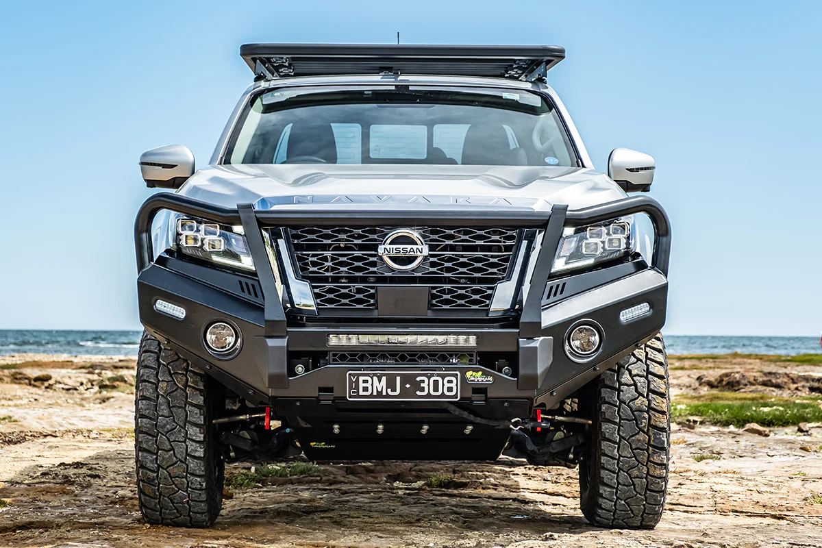 Nissan Navara (2021+) NP300 Premium Deluxe Bull Bar - BBP082 - Image 3