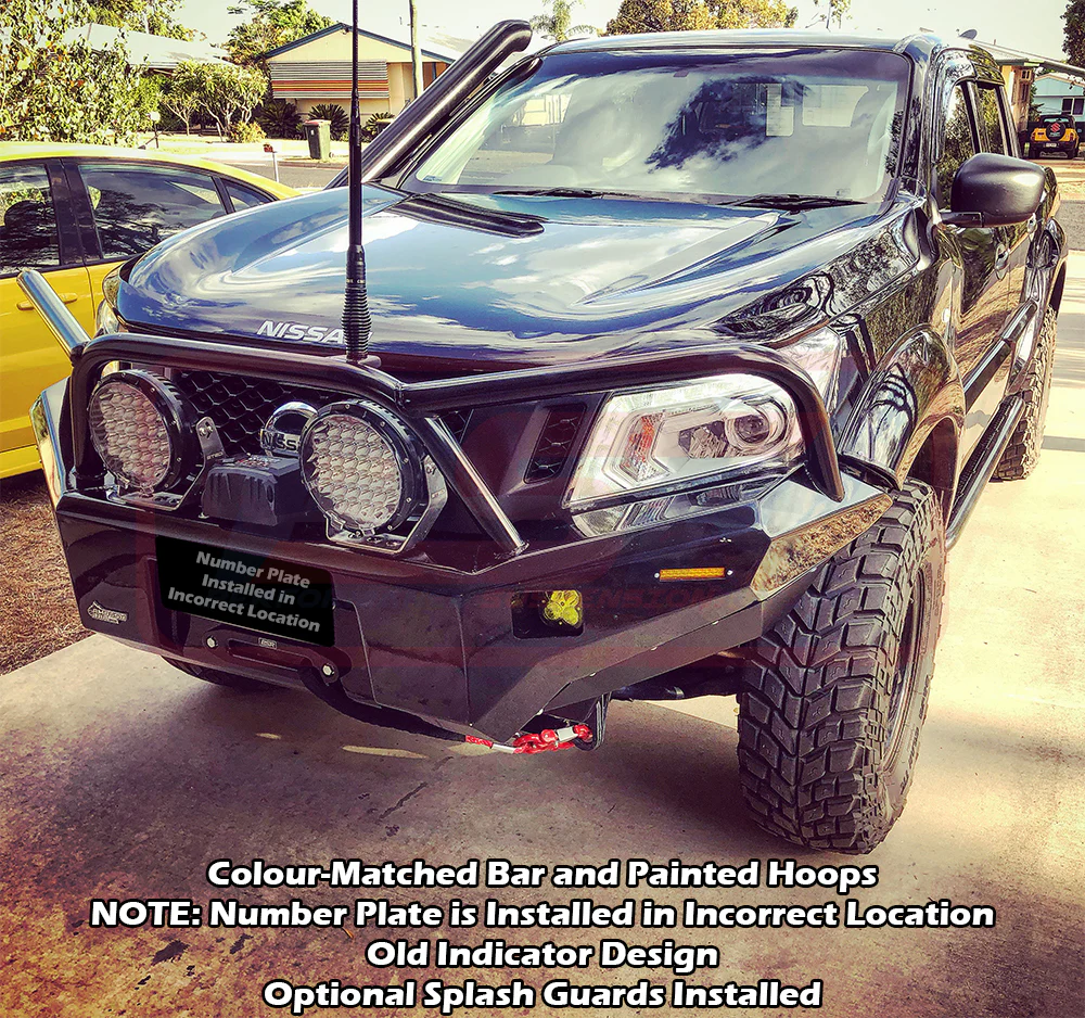 Nissan NAVARA (2015-On) NP300 Ambush Triple Hoop Bullbar - Image 6