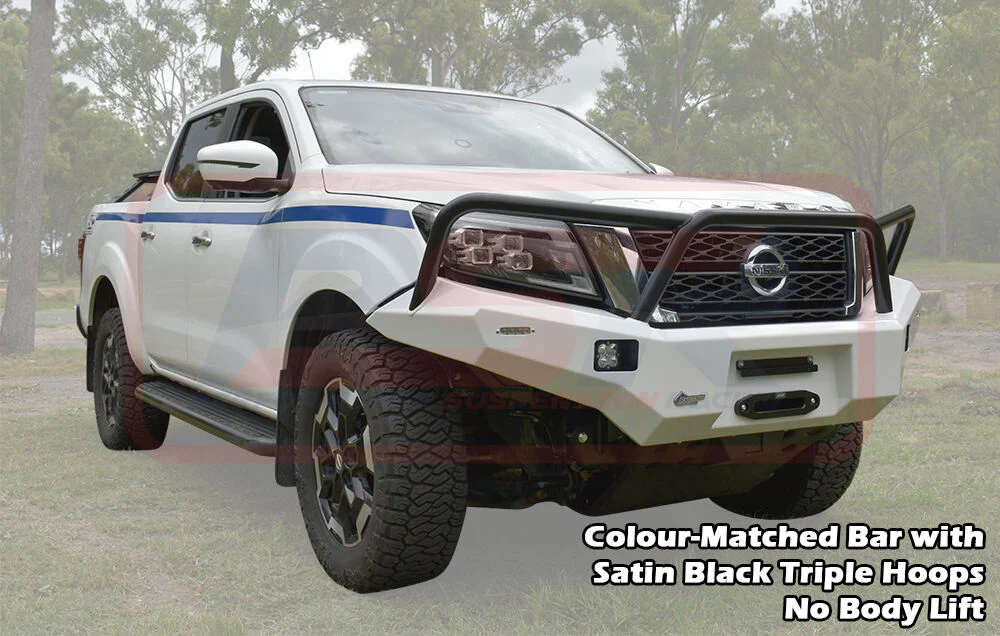 Nissan NAVARA NP300 (2015-On) SERIES 5 FACELIFT Ambush Triple Hoop Bullbar - Image 4