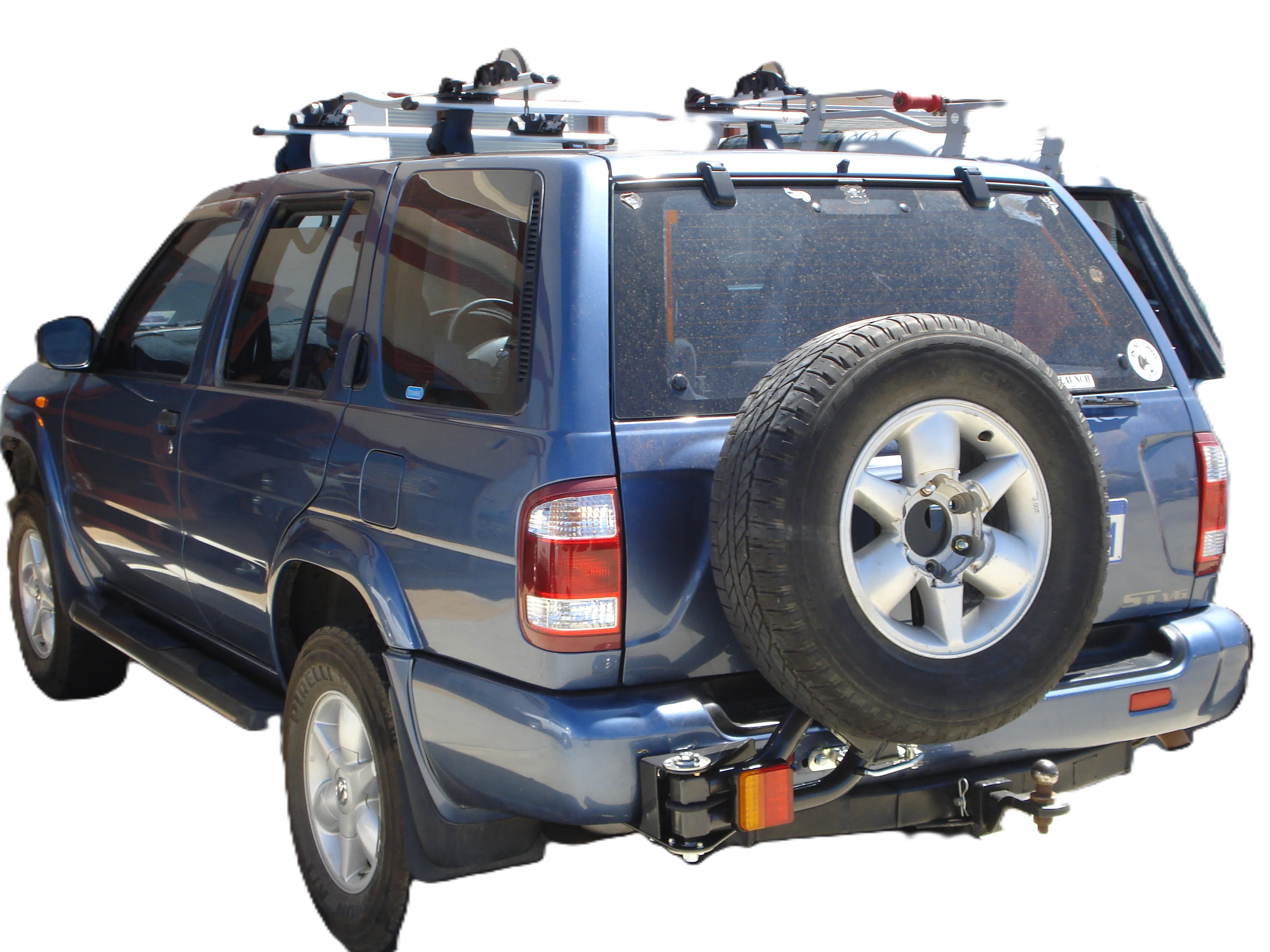 Nissan Pathfinder (1995-2005) LHS R50 Outback Accessories Single Wheel Carrier