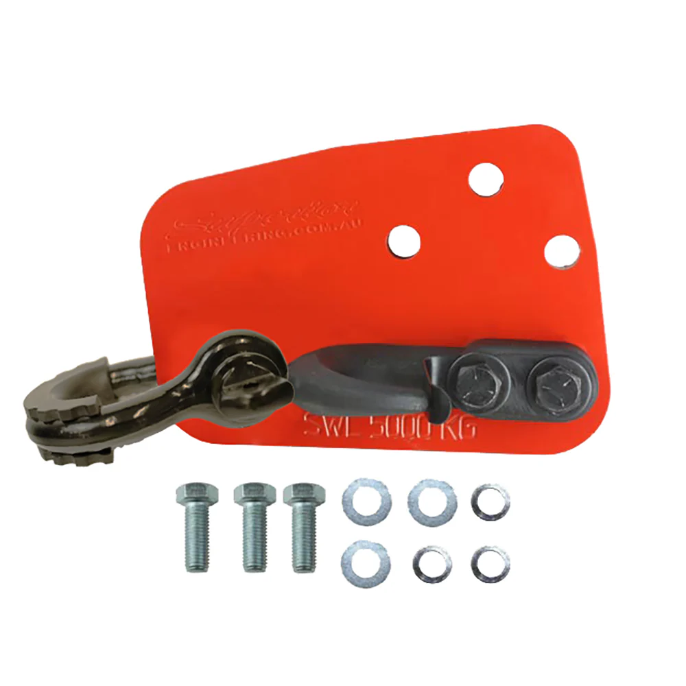 Nissan Patrol (1990-12/1997) Superior Engineering Superior Heavy Duty Rated Towing Point Suitable For Nissan Patrol GQ/GU (With Hook and Bow Shackle) (Each) - GQGURPLHD