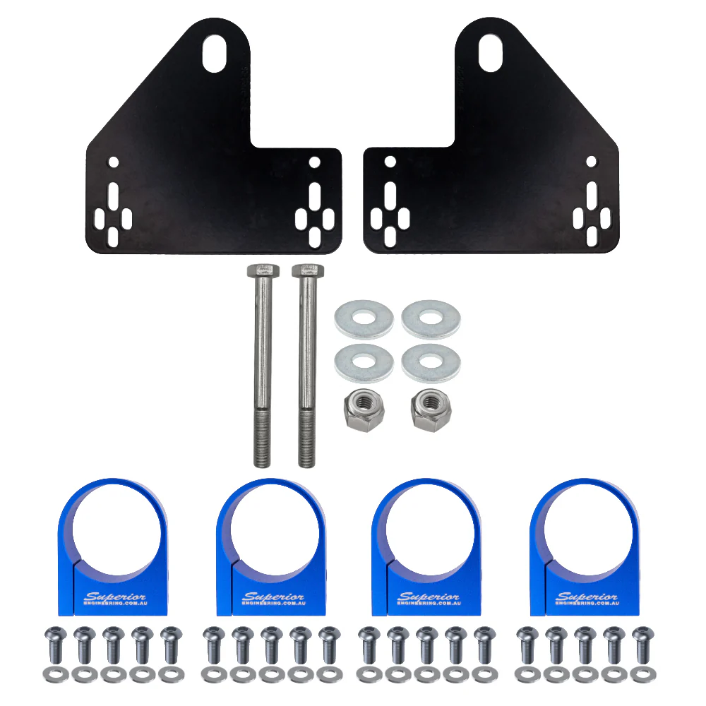 Nissan Patrol (1990-12/1997)  Wagon LWB Petrol 3.0 & 4.2ltr Superior Engineering Superior 6061-T6 Billet Alloy Shock Reservoir Mount Suitable For Nissan Patrol GQ Rear - RESM-E-PTR10-KITXXX-A