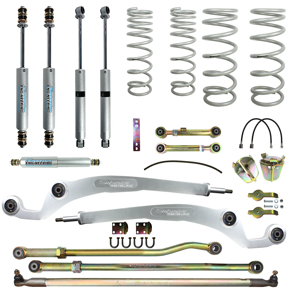 Nissan Patrol (1990-1997) GQ Wagon LWB Petrol 3.0 & 4.2ltr Superior Engineering 3 Inch (75mm) Lift Kit Suitable For Nissan Patrol GQ - SUP-GQ-KIT-3INCH