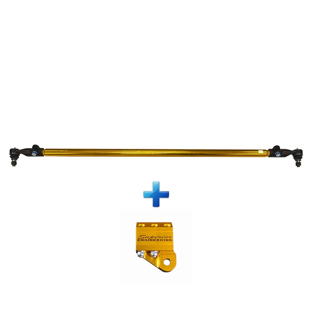 Nissan Patrol (2000-2010) Superior Engineering Superior 7075 - T6 Alloy Drag Link Solid Bar 0-3 Inch (0-75mm) Lift Suitable For Nissan Patrol GU 1/2000 On Wagon Adjustable - GUDLW-03-AL