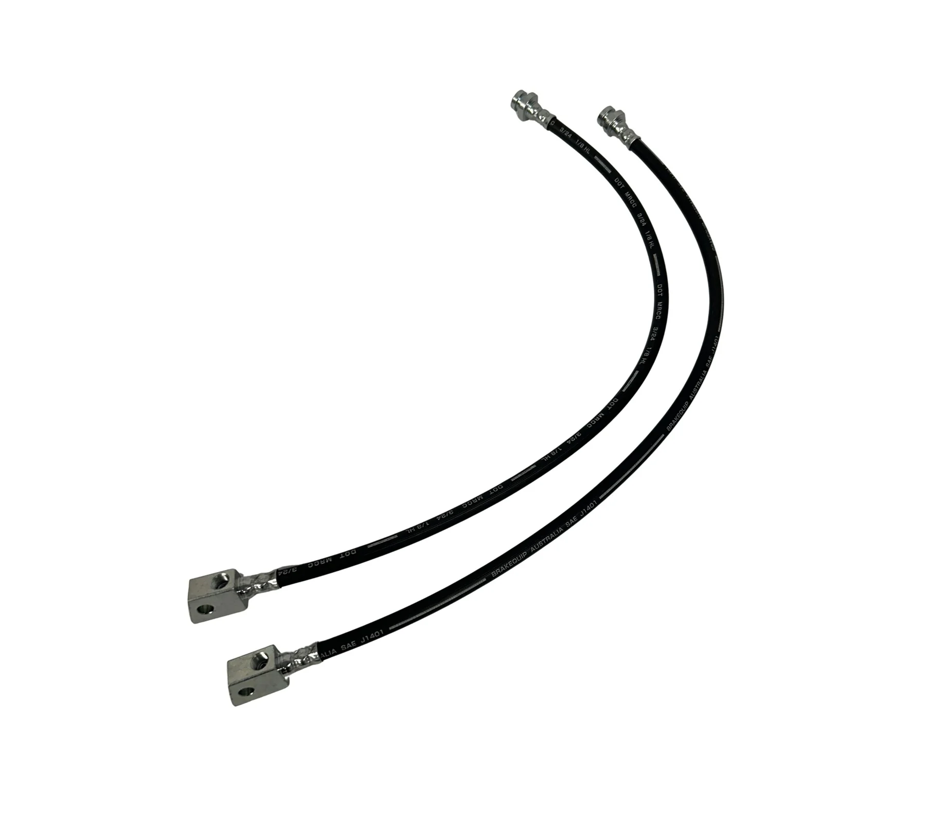 Nissan Patrol (2000-2015) GU Wagon S2-5 (Y61) 4/2000-2015 Tough Dog Extended Brake Hose Kit Rubber - Nissan Patrol GQ GU Non ABS Up to 2002