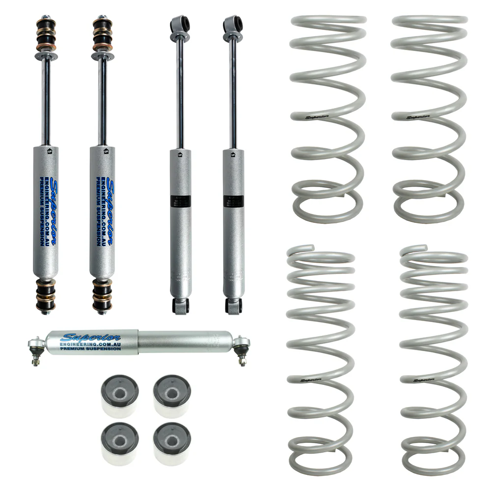Nissan Patrol (2000-2016) Superior Engineering 4 Inch (100mm) Lift Kit Suitable For Nissan Patrol GU 2000 on Wagon 3lt/4.2lt TD - SUP-GU2-W-KIT-4INCH
