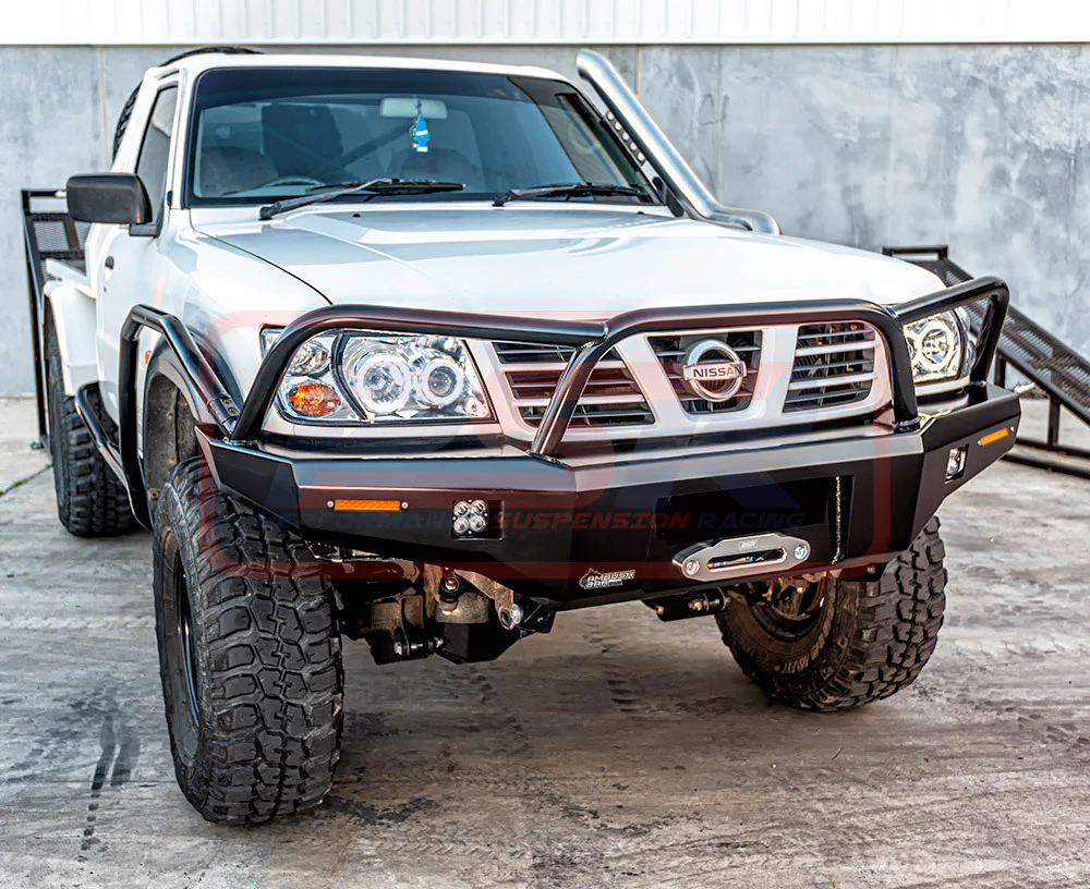 Nissan PATROL (1989-2016) GQ - GU GU Series 1-2-3 Ambush Triple Hoop (Angry Eye) Bullbar - Image 2