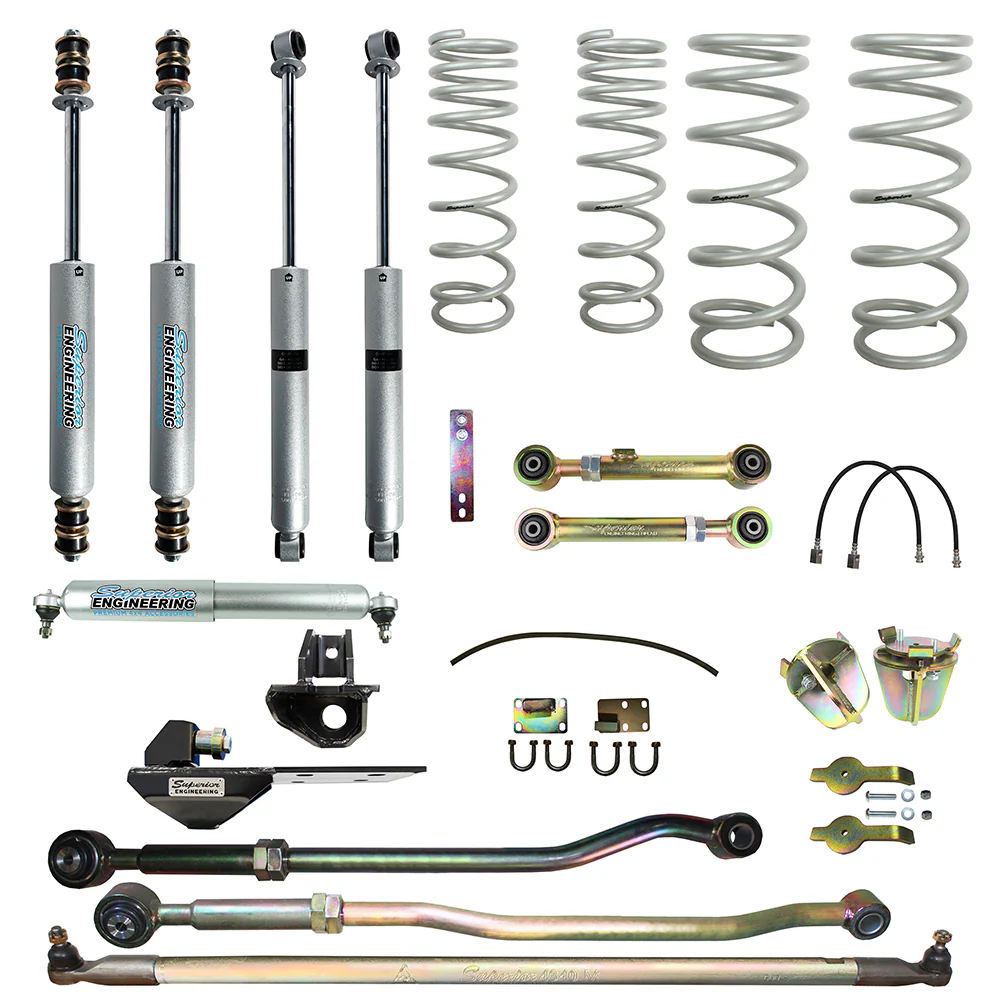 Nissan Patrol GU [2000 - 2010] Wagon Petrol 4.8ltr Superior Engineering 5 Inch (125mm) Lift Kit Suitable For Nissan Patrol GU 2000 on Wagon 4.8lt - SUP-GU2-W48-KIT-5INCH