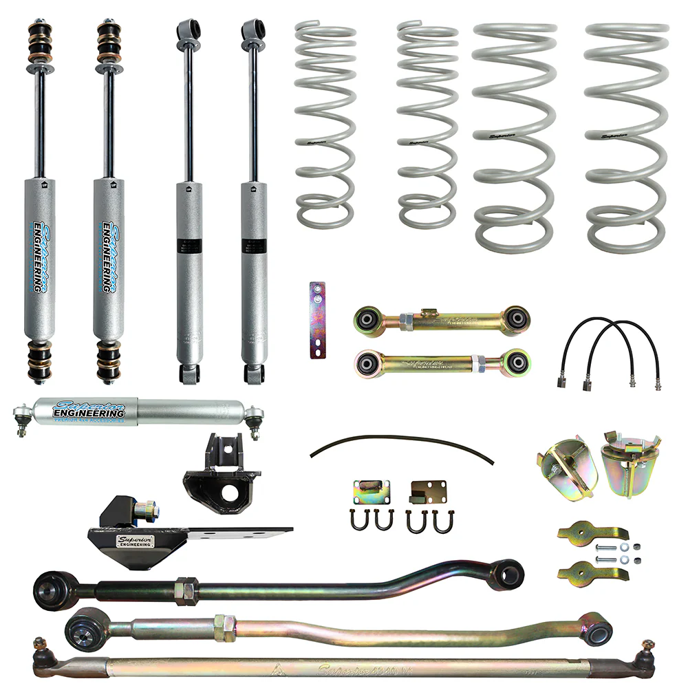 Nissan Patrol GU [2000 - 2010] Wagon Petrol 4.8ltr Superior Engineering 6 Inch (150mm) Lift Kit Suitable For Nissan Patrol GU 2000 on Wagon 4.8lt - SUP-GU2-W48-KIT-6INCH