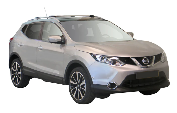 Nissan Qashqai (2014-2017) 5 Door SUV 2014 - 2017 (Raised Rails) Aero RailBar Yakima Roof Rack