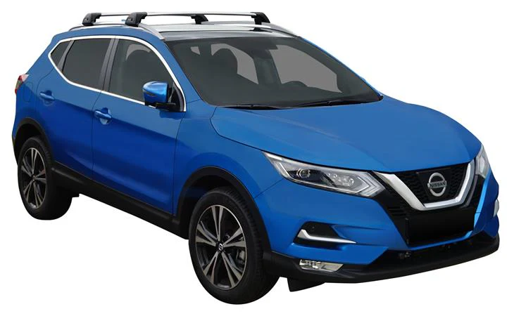 Nissan Qashqai (2017-2023) 5 Door SUV 2017 - 2023 (Raised Rails) Aero FlushBar Yakima Roof Rack