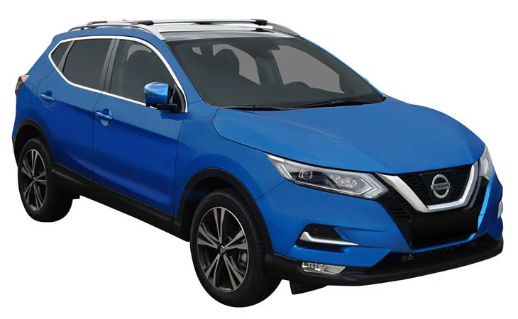 Nissan Qashqai (2017-2023) 5 Door SUV 2017 - 2023 (Raised Rails) Aero RailBar Yakima Roof Rack