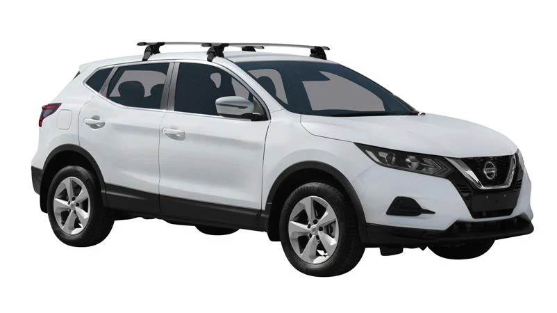 Nissan Qashqai (2017-2023) 5 Door SUV Dec 2017 - 2023 (Naked Roof) Aero ThruBar Yakima Roof Rack