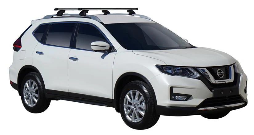 Nissan X-Trail (2017-2023) 5 Door SUV Jun 2017 - 2023 (Raised Rails) Yakima HD Through Bar Yakima Roof Rack