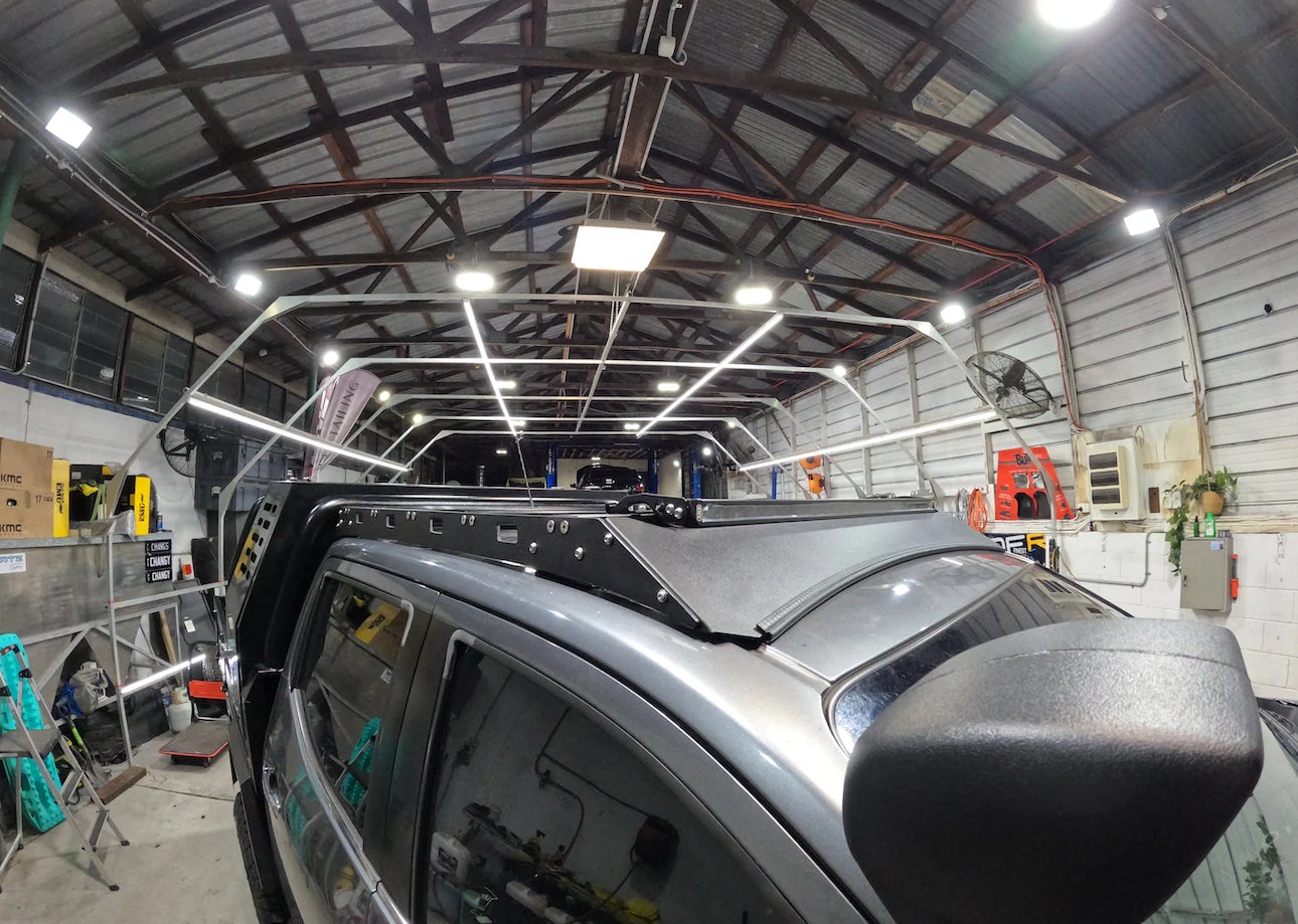 Nissan Navara (2014-2025) NP300 (Series 1-5) Dual Cab Slim Line Roof Rack - Meredith Metalworks