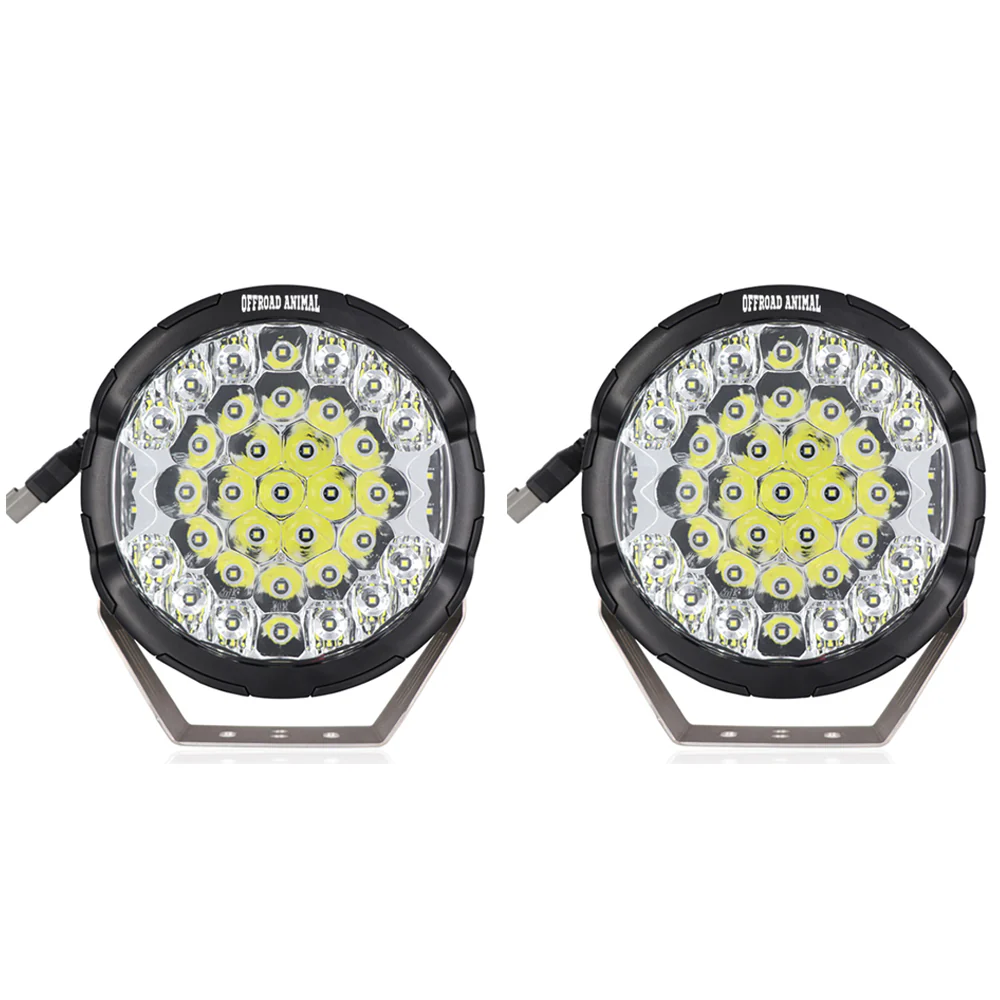 Offroad Animal Ass Kicker 9 Inch Round LED Light with Side Shooter - ORA-ALO-GR7-B