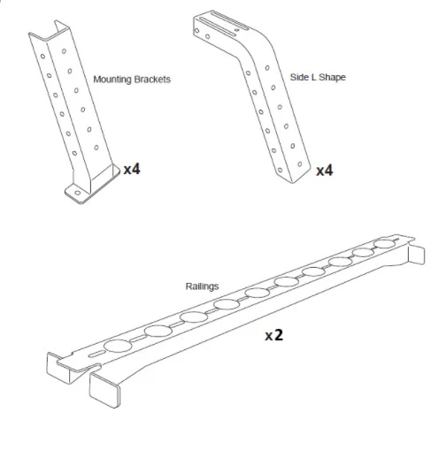 OZROO Tubrack Conversion Kit - Full Height to/from Half Height - Image 4