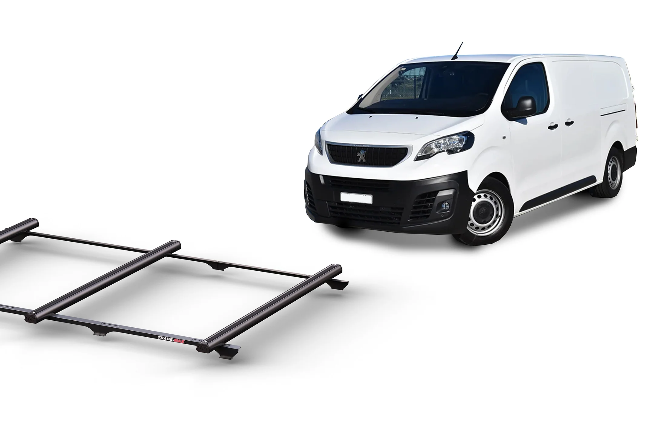 Peugeot Expert LWB (2016 – Current) Trademax Crossbars x 3 Wedgetail