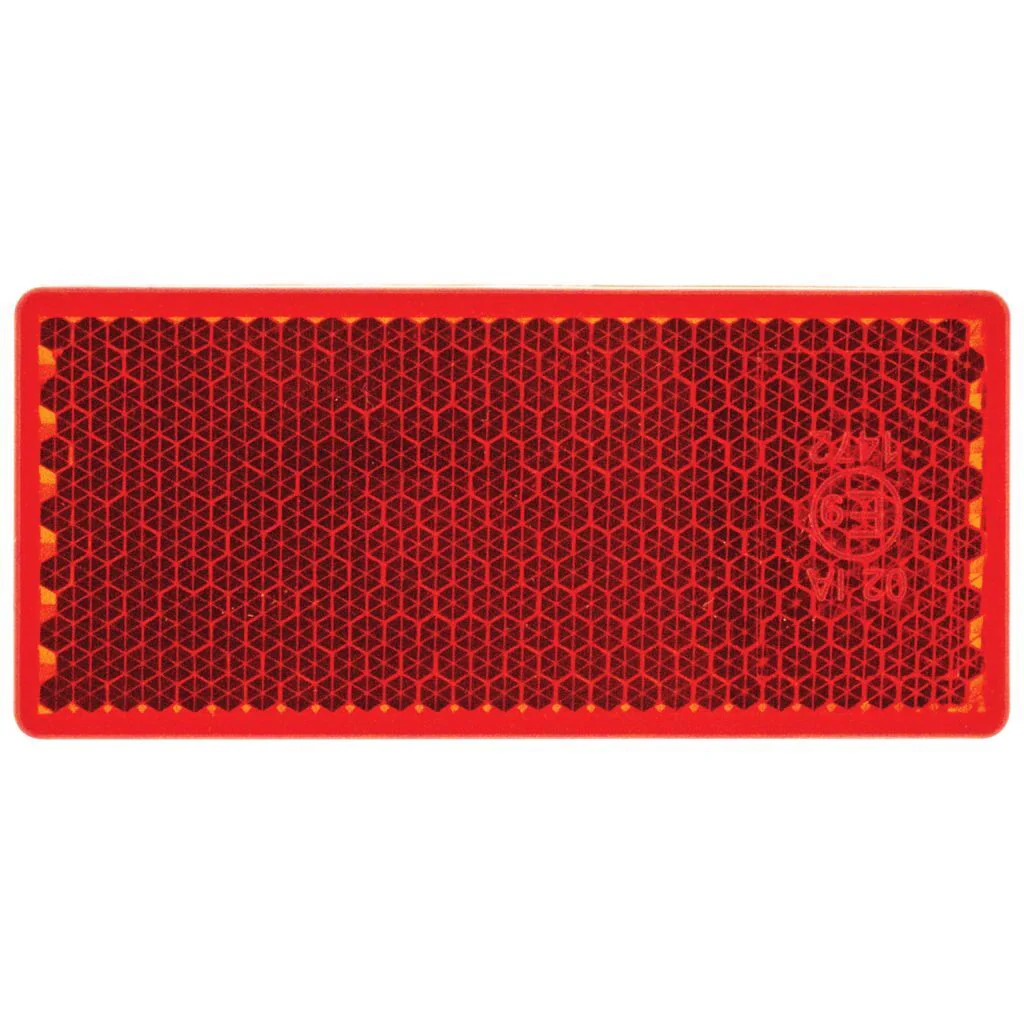 PKT 20 RED REFLECTOR 3M™ SELF ADHESVE MOUNTING BASE 70 x 30 x 6mm