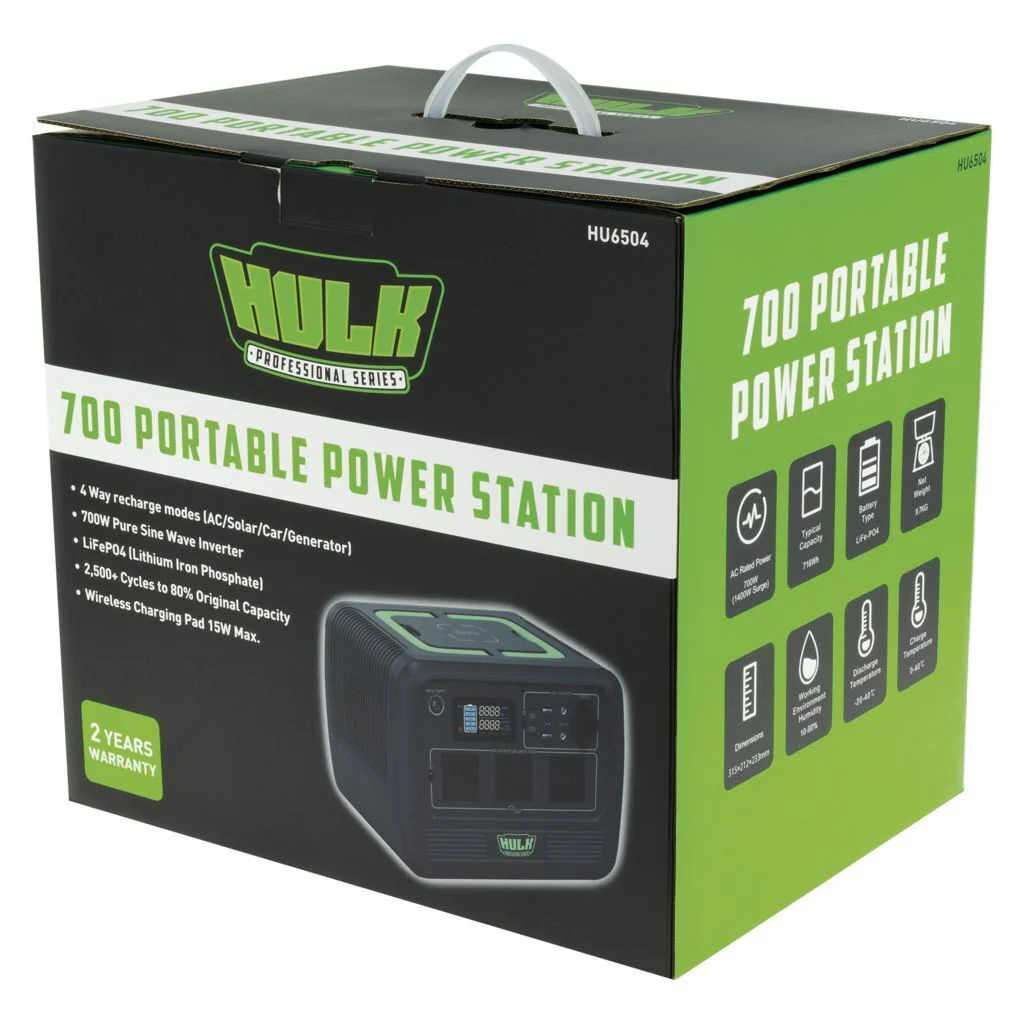 Portable Power Station PS700 60Ah with 700W Pure Sine Inverter