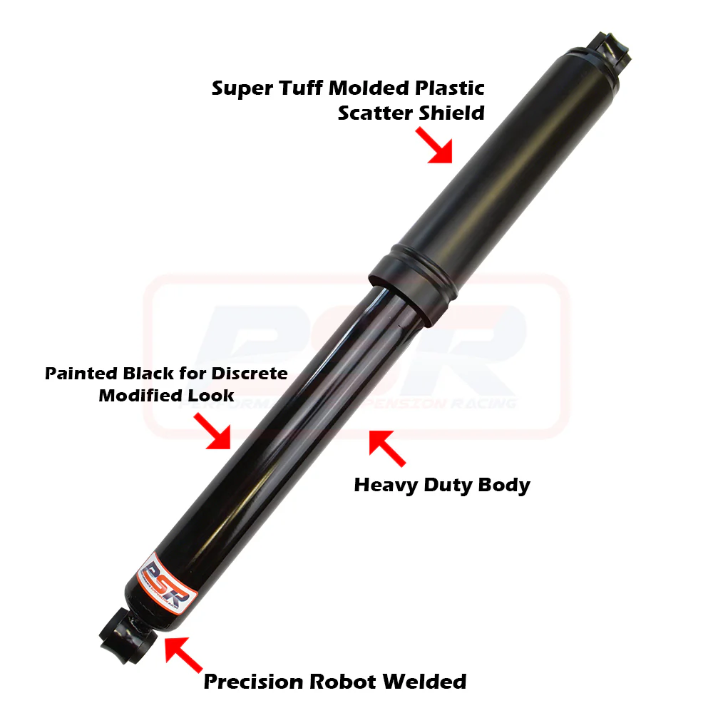PSR TTG (2015-ON) PSR  Rear Shock Absorber 670mm Open Large Eye 19mm Bush Ends