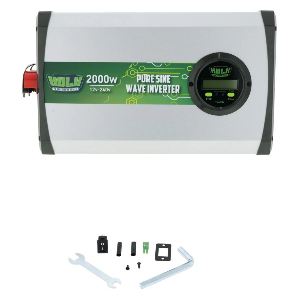 Pure Sine Wave Inverter 2000W 12VDC to 240VAC True Sine Wave