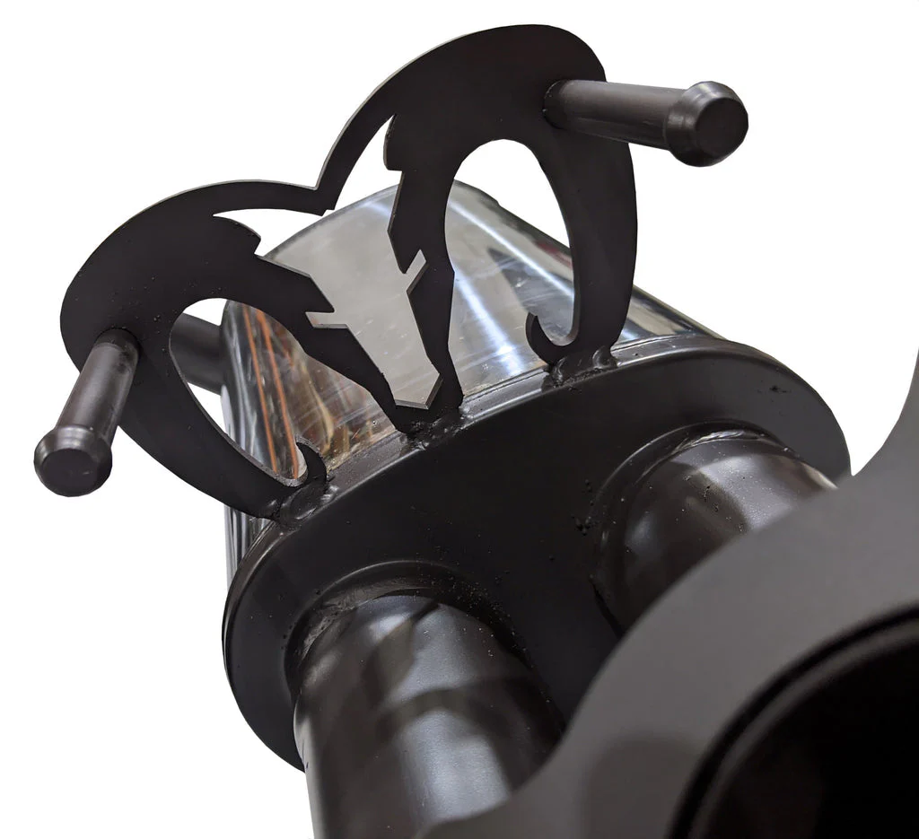 RAM DS 1500 (2018-2025) 5.7L V8 HEMI 2018 - ON Catback Exhaust System with Twin 4" Satin Black Powder Coat Tips - Image 2