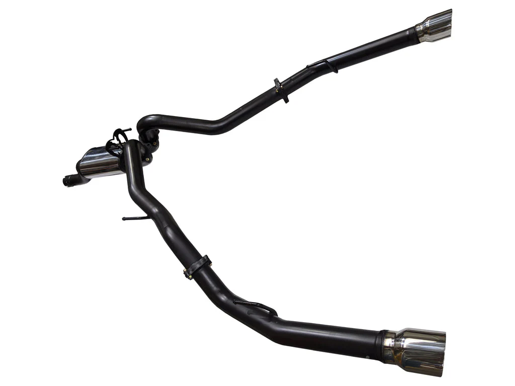 RAM DS (2018-2024) 1500 5.7L V8 HEMI Catback Exhaust System with Twin 4" Shadow Chrome Tips - Outlaw 4x4