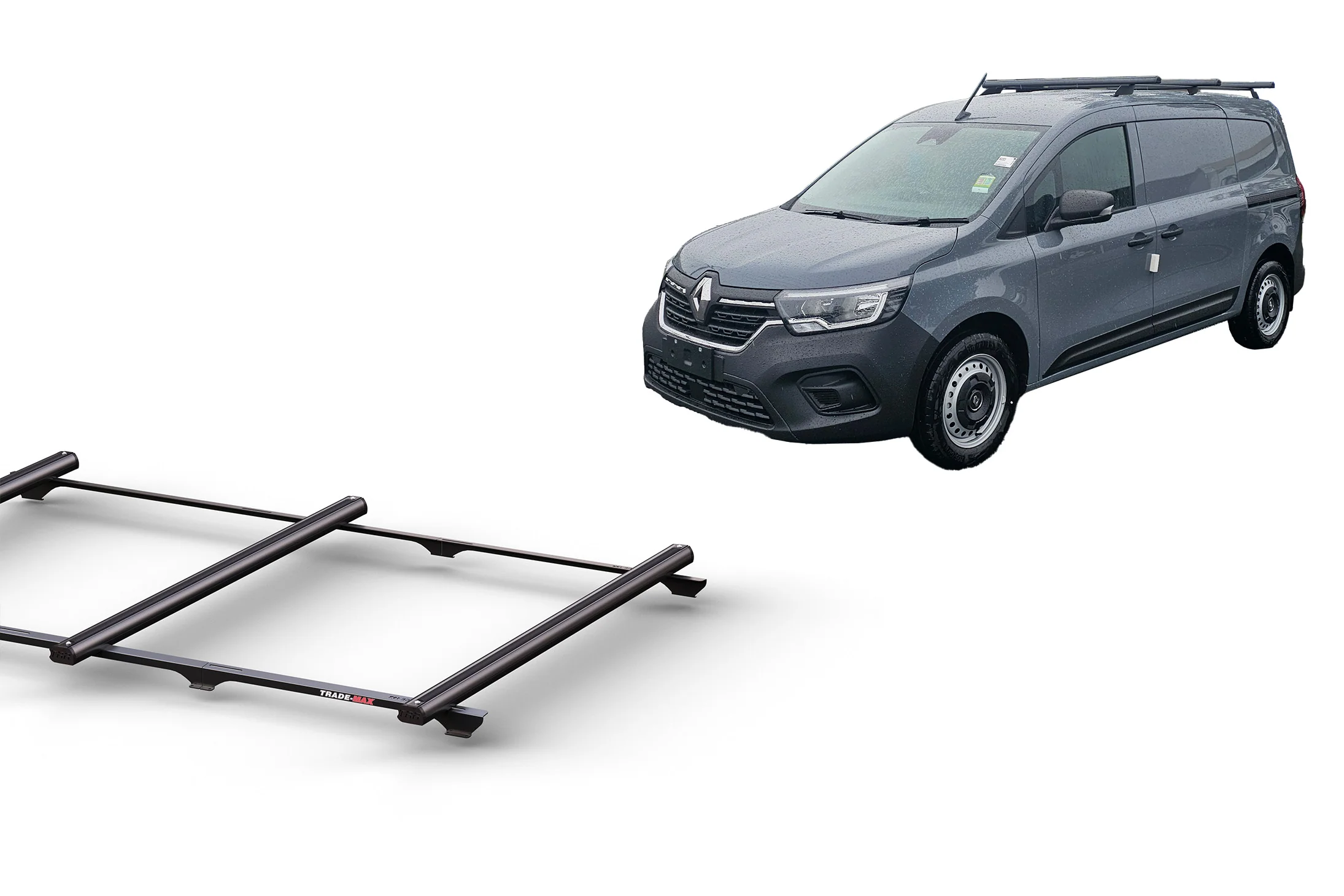 Renault Kangoo (2007 – 12/23) LWB Trademax Crossbars x 3 Wedgetail